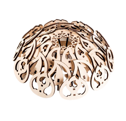 Абажур "Листики" 380*150 (распродажа) - №1