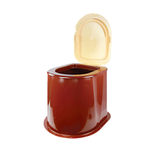 Туалет дачный (коричневый, бежевый)