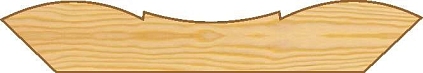 Плинтус №40/1 фигурный 80 2,5м - №1