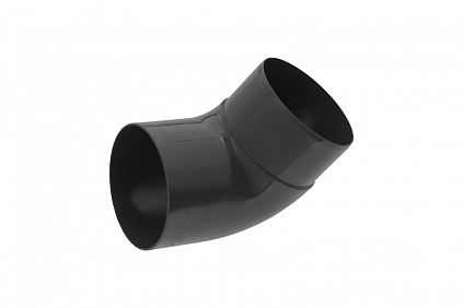 Колено трубы 67° ПВХ - графит - №1