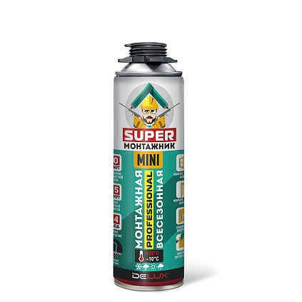 Пена монтажная профессиональная SUPER Монтажник MINI 550гр - №1