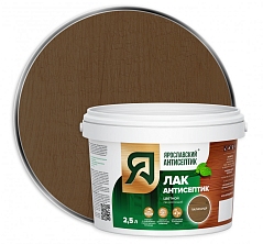 Ярославский  Лак-антисептик для древесины ПАЛИСАНДР 2,5л