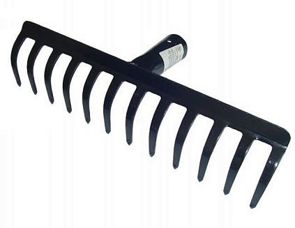 Грабли б/ч прямые 12-ти зубые - №1