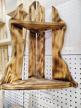 Полка угловая "Пламя Лофт"2