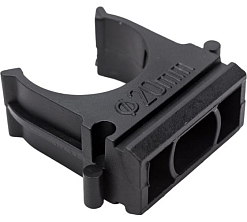 Крепеж-клипса для трубы ø20мм, черная (100 шт/уп) REXANT 28-0120-3