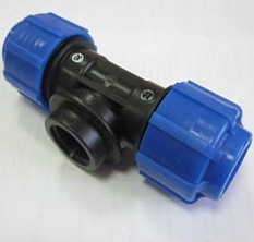 Тройник вн/рез 25х3/4х25 ПЭ