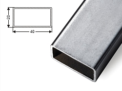 Труба профильная 40х20х1,5мм, 3м