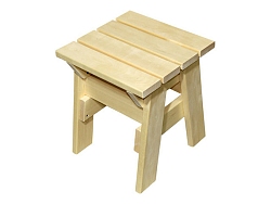 Табурет большой с косой ножкой ( хвоя)