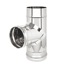 Тройник нерж. (AISI 430/0,5мм) 90* д.115