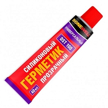 Герметик силиконовый DONEWELL универсальный 40мл, прозрачный (Распродажа)