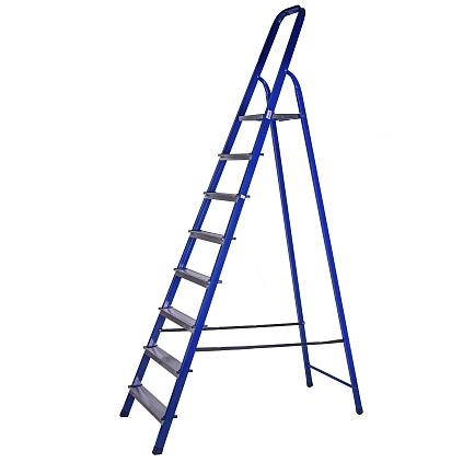 Стремянка стальная с алюминиевыми ступенями 08 ступеней - №1
