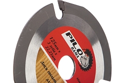 Диск пильный по дереву  для УШМ 125мм х 6зуб х 22/23мм Pilorama