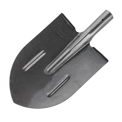 Лопата штыковая с пазами, рельсовая сталь, б/ч - №1