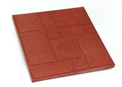 Плитка тротуарная ППТ ДК 330*330*35, красная