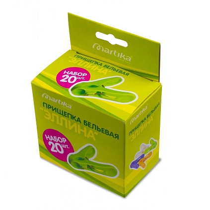 Прищепка бельевая "Эллина" набор 20шт - №1