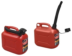 Канистра 5л для топлива REZOIL (Красная, с крышкой и лейкой)