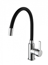 Смеситель для кухни однорычажный, гибкий излив Черный (А5506-1) c/r Ammore(D-Lin)