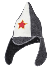 Шапка модельная БУДЕНОВКА (комбинированная)