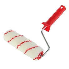 Валик "Для работ с ВОДНЫМИ ЛКМ" 180мм полиамид Красная нить в комплекте с ручкой ЭКСПЕРТ