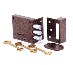 Замок накладной БИФ 031-1*3 (лат.кл) Симеко