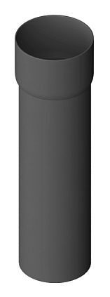 Труба водосточная с муфтой ПВХ (3м) - графит - №1