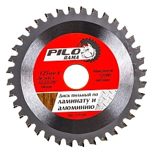 Диск пильный по ламинату и алюм. для УШМ 125*36зуб*22,23/20/16мм  Pilorama