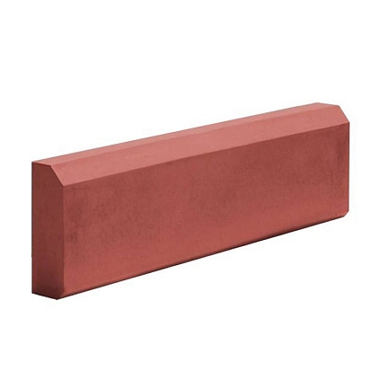 Бордюр тротуарный 500*210*45, красный - №1