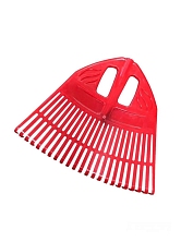 Грабли веерные пластмассовые 23 зуб. "Floks" оранжевые 500мм, б/ч 