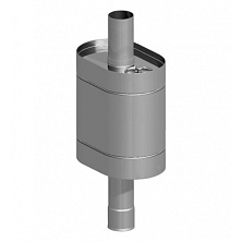 Бак нерж. на трубе 55л д.115 (Овальный) (AISI 439)