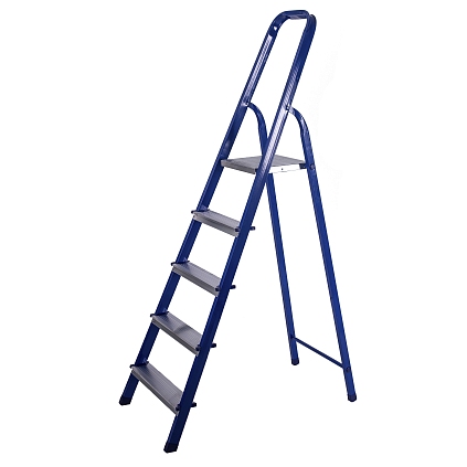 Стремянка стальная с алюминиевыми ступенями 05 ступеней - №1