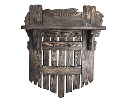 Вешалка "Уют" (массив сосны) цвет коричневый