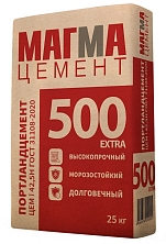 Цемент "Магма" ЦЕМ I 42,5Н (М500 Д-0) 25кг (64шт/под)