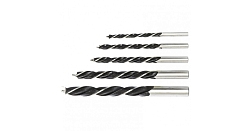 Набор витых сверл по дереву 4-10мм
