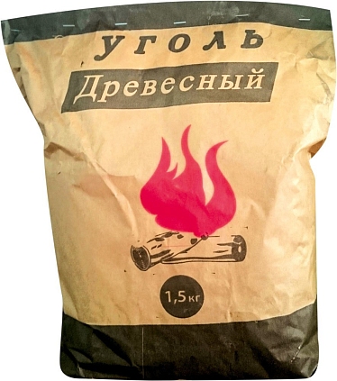 Уголь древесный 1,5кг - №1