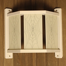 Абажур угловой "Фонарь - Паутина" стекло бежевое (АУФ-14)