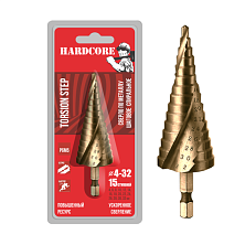 Сверло по металлу шаговое спиральное 4-32мм (15ступ.)