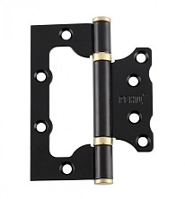 Петля без врезки 100*75*2,5 черный (пара)