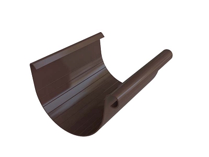 Желоб ПВХ (4м) - кор.-бел. - №1