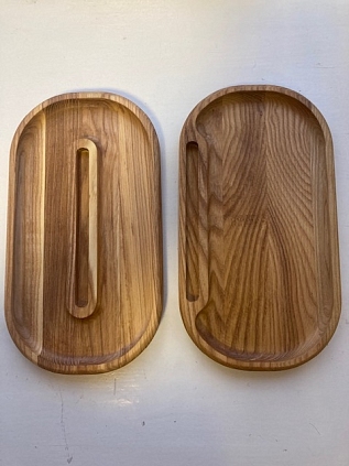 Подставка для телефона, менажница, ясень - №1