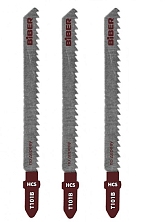 Набор пилок для лобзика 3шт по дереву 74/2,7мм Т101В (Распродажа)