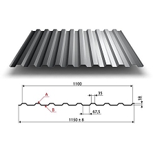 Профнастил МП-20 (оцинк)