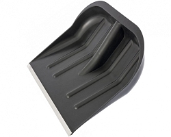 Лопата пластмассовая  снеговая "Аляска" с планкой 420*360мм Б/Ч