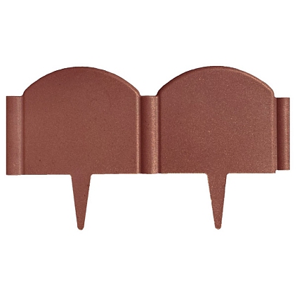 Ограждение садовое ПП 500*250*12 коричневый - №1