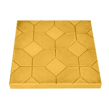 Плитка тротуарная 500*500*40, рисунок ковер, оранжевая