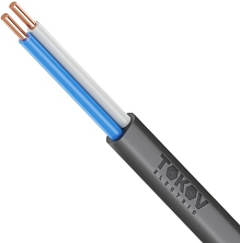 Кабель TOKOV ELECTRIC ВВГ-Пнг(А)-LS 2х2.5 ОК (N) 0.66кВ (м) УТ000028386