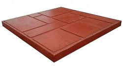 Плитка тротуарная ППТ ДК 333*333*35, бордо