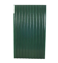 Композитный лист COMPOGLASS КРИСТАЛЛ трапеция С-8, зеленый RAL 6005, глянцевый, 0,8 мм, 1200х2000 мм