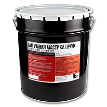 Мастика битумная гидроизоляционная "ПРУФ" (16 кг/18 л.)