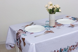 Клеенка на тк.основе "Алегра платинум" Бабочки шир.1,40м