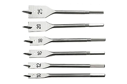 Набор перовых сверл по дереву 10-25мм - №1